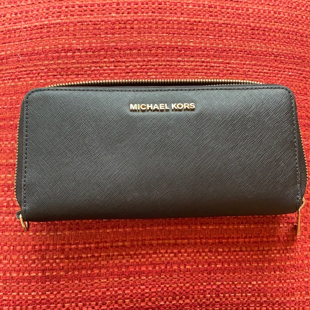 Michael Kors cross grain leather wallet